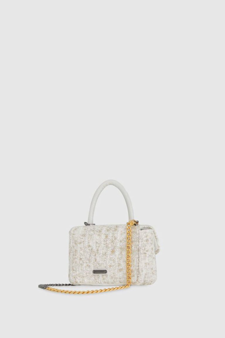 Crossbody Bag Rebecca Minkoff Paper-Tweed Women Edie Top Handle - Image 3