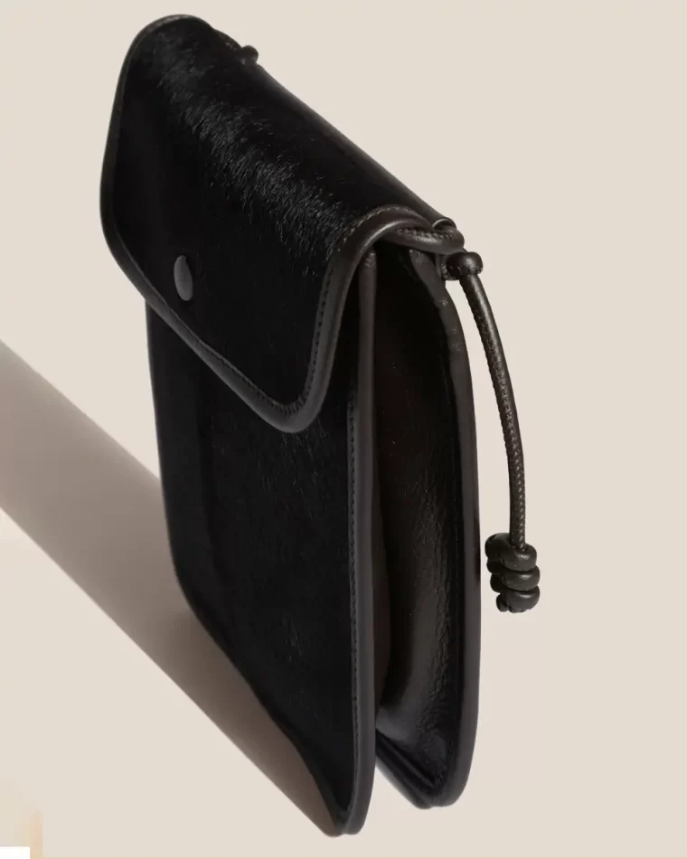 Crossbody Bags Ebony Hereu Terra Calf Hair - Square-Flat Crossbody Bag Women - Image 2
