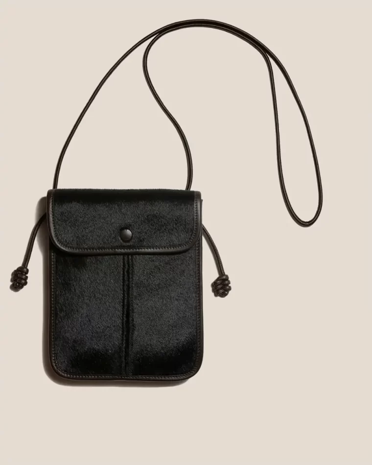 Crossbody Bags Ebony Hereu Terra Calf Hair - Square-Flat Crossbody Bag Women