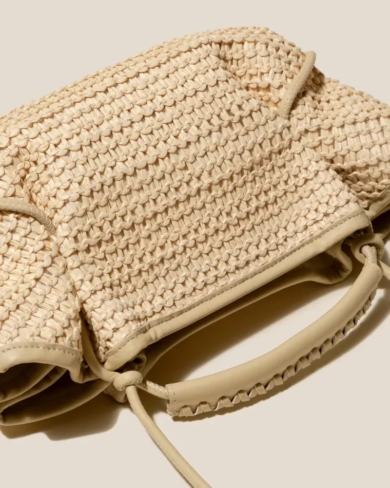 Crossbody Bags Hereu Arta Mini Raffia - Pleated Crossbody Bag Women Natural - Image 3