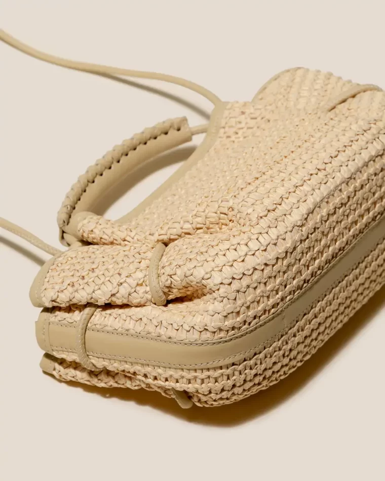 Crossbody Bags Hereu Arta Mini Raffia - Pleated Crossbody Bag Women Natural - Image 5