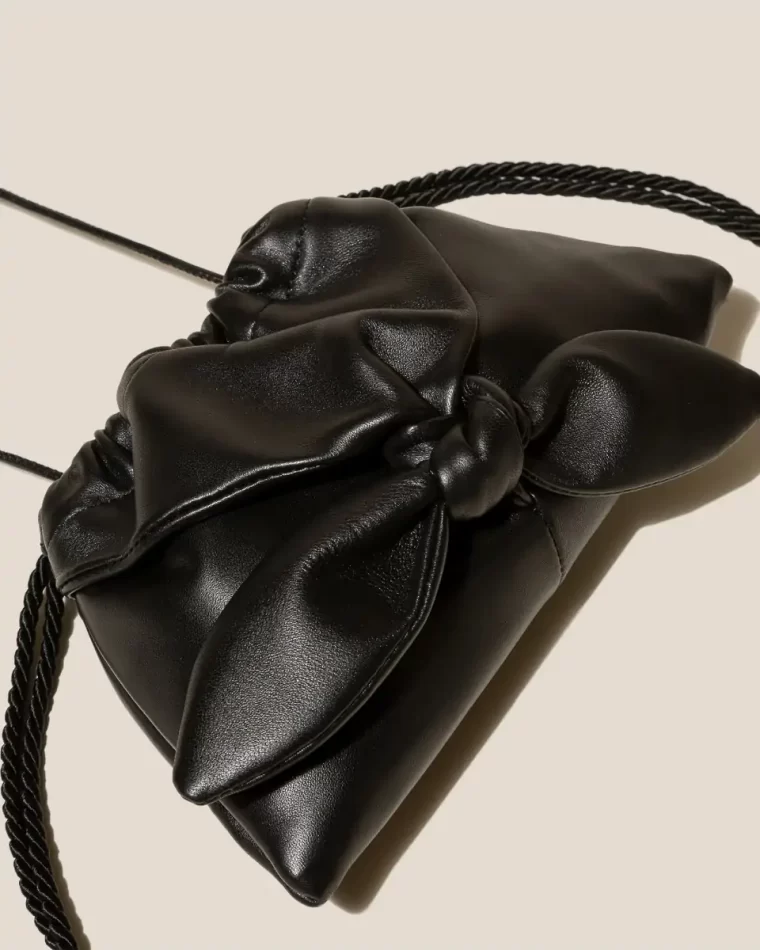 Crossbody Bags Llaset - Knotted Detail Crossbody Bag Women Hereu Black - Image 2
