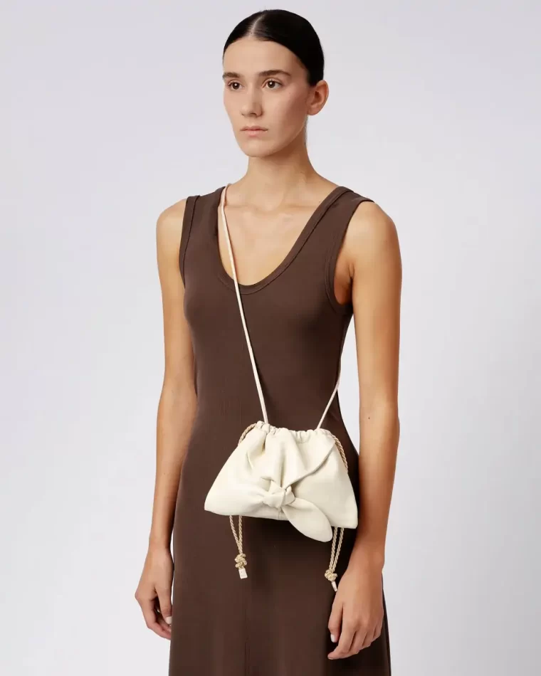 Crossbody Bags Llaset - Knotted Detail Crossbody Bag Women Hereu Black - Image 5