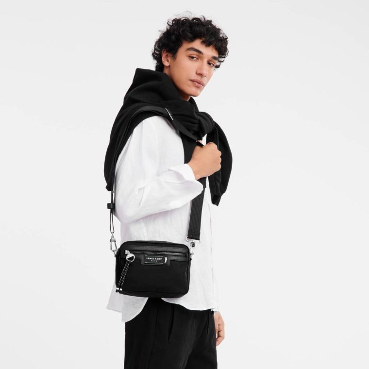 Crossbody Bags Longchamp Le Pliage Energy S Camera Bag Black - Recycled Canvas Black Women