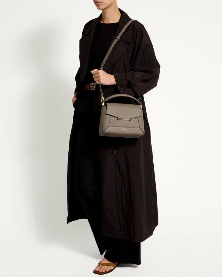 Crossbody Bags Strathberry Women Taupe Mosaic Bag