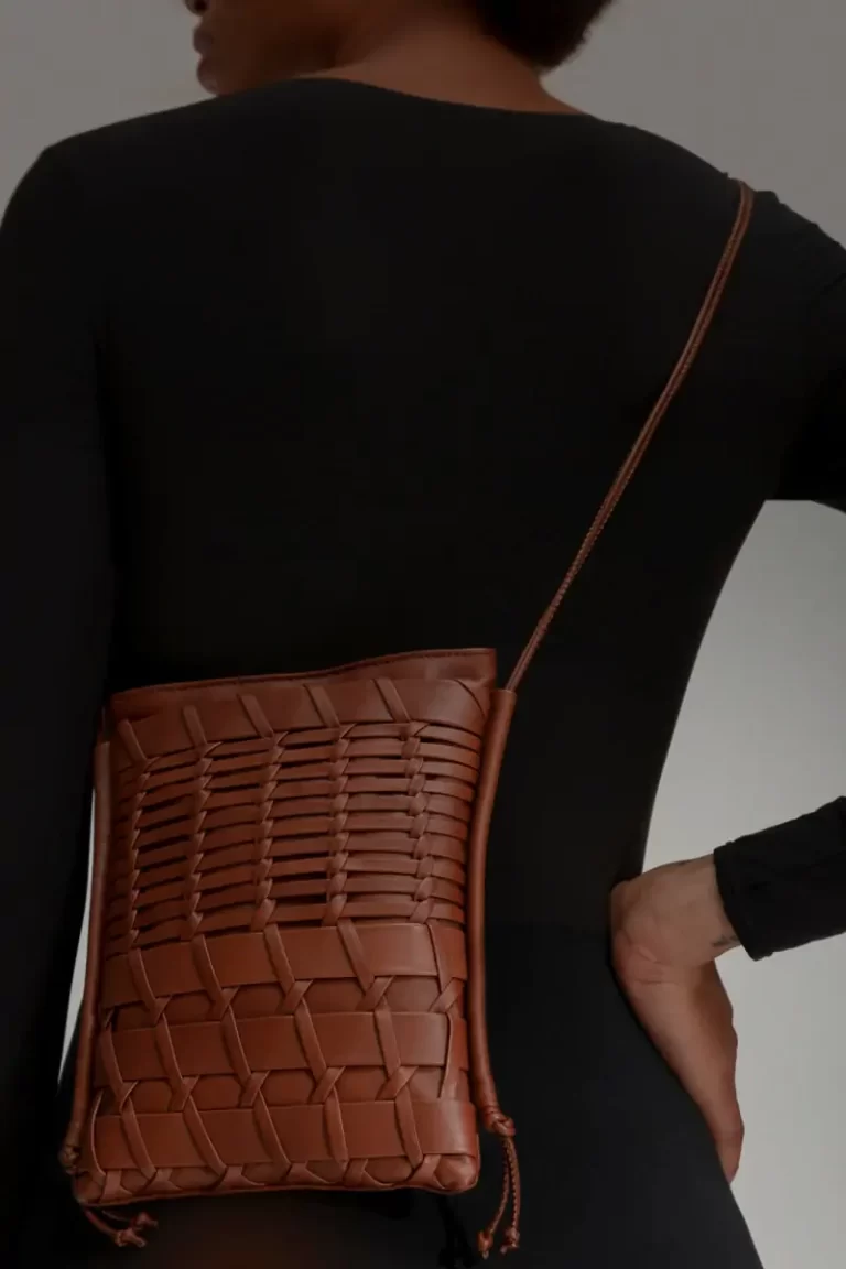 Crossbody Bags Trena - Flat Square Crossbody Bag Hereu Chestnut Women - Image 2