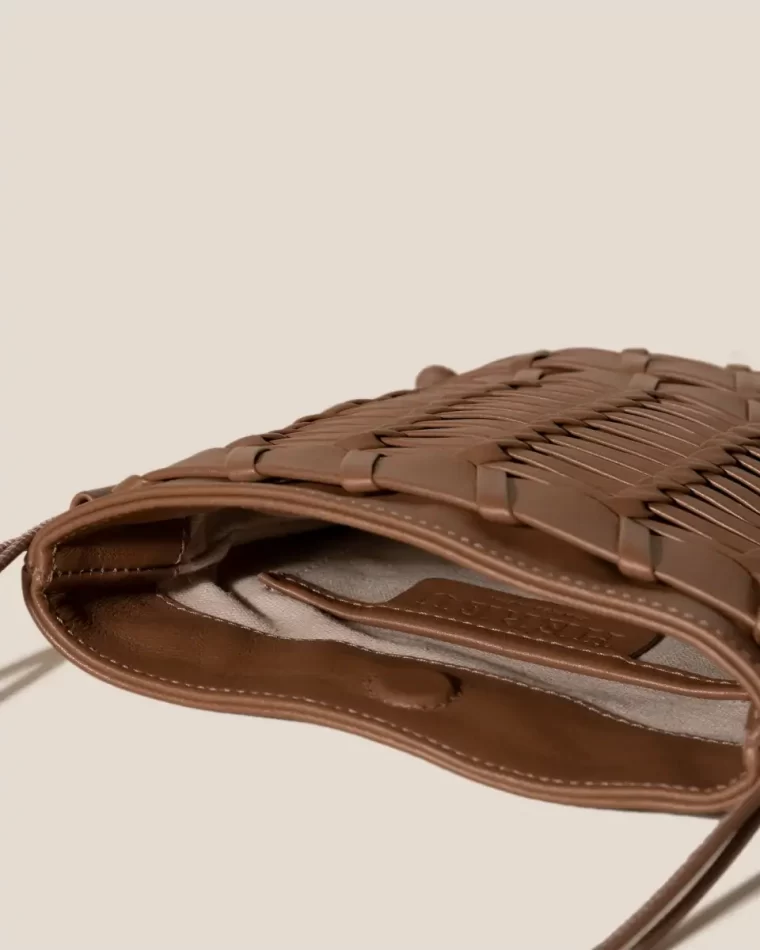 Crossbody Bags Trena - Flat Square Crossbody Bag Hereu Chestnut Women - Image 4