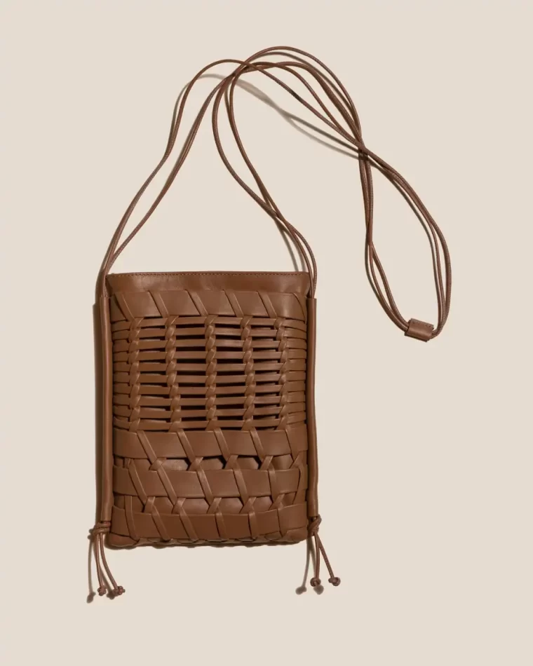 Crossbody Bags Trena - Flat Square Crossbody Bag Hereu Chestnut Women