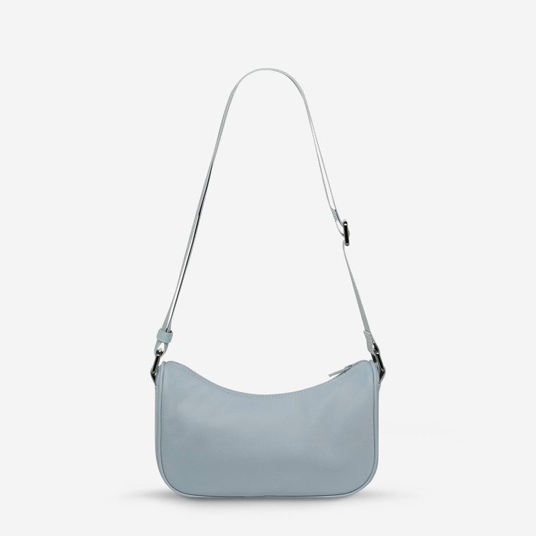 Crossbody Status Anxiety Soft Blue Women Vida Recycled Bag - Soft Blue - Image 2