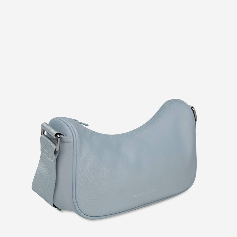 Crossbody Status Anxiety Soft Blue Women Vida Recycled Bag - Soft Blue - Image 4