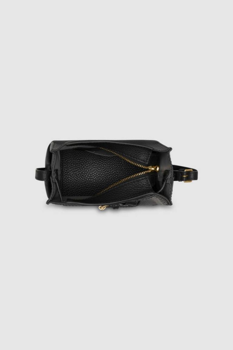 Crossbody Womne Oroton Margot Tiny Bucket Bag Black - Image 5