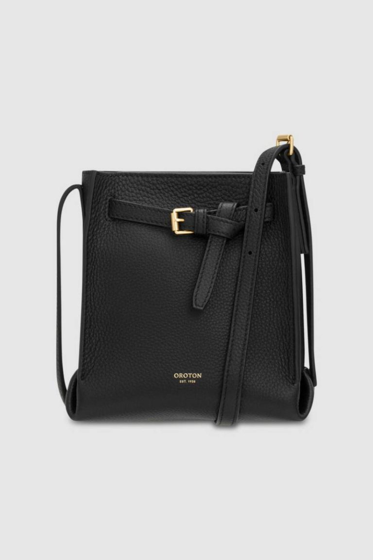 Crossbody Womne Oroton Margot Tiny Bucket Bag Black