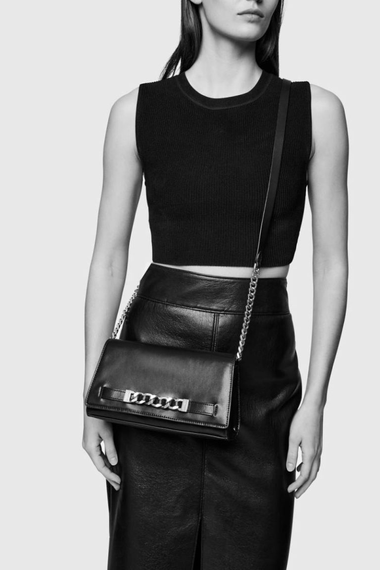 Curb Link Crossbody Women Crossbody Bag Rebecca Minkoff Black - Image 4