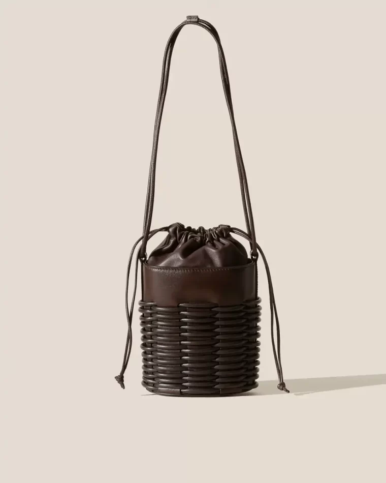 Dark Brown Crossbody Bags Pinar Bucket - Braided Detail Crossbody Bag Women Hereu - Image 2