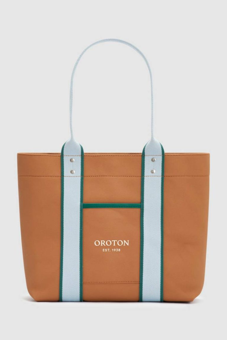 Dark Camel Mix Womne Crew Tote Oroton Work