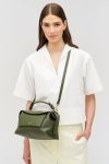 Dark Khaki Crossbody Oroton Womne Mica Small Bowler - Image 4