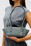 Dark Slate Shoulder Breeze Texture Baguette Oroton Womne - Image 2