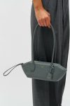 Dark Slate Shoulder Breeze Texture Baguette Oroton Womne - Image 3