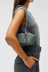 Dark Slate Shoulder Breeze Texture Baguette Oroton Womne - Image 4