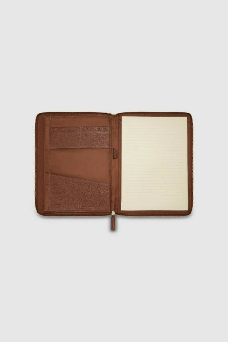 Dark Whiskey Folios Oroton Marcus A4 Zip Folio Men - Image 4
