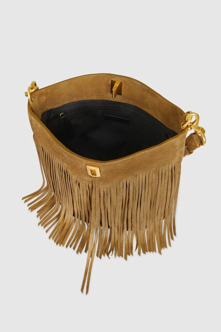 Darren Bucket With Fringe Honey Women Bucket Bag Rebecca Minkoff - Image 3