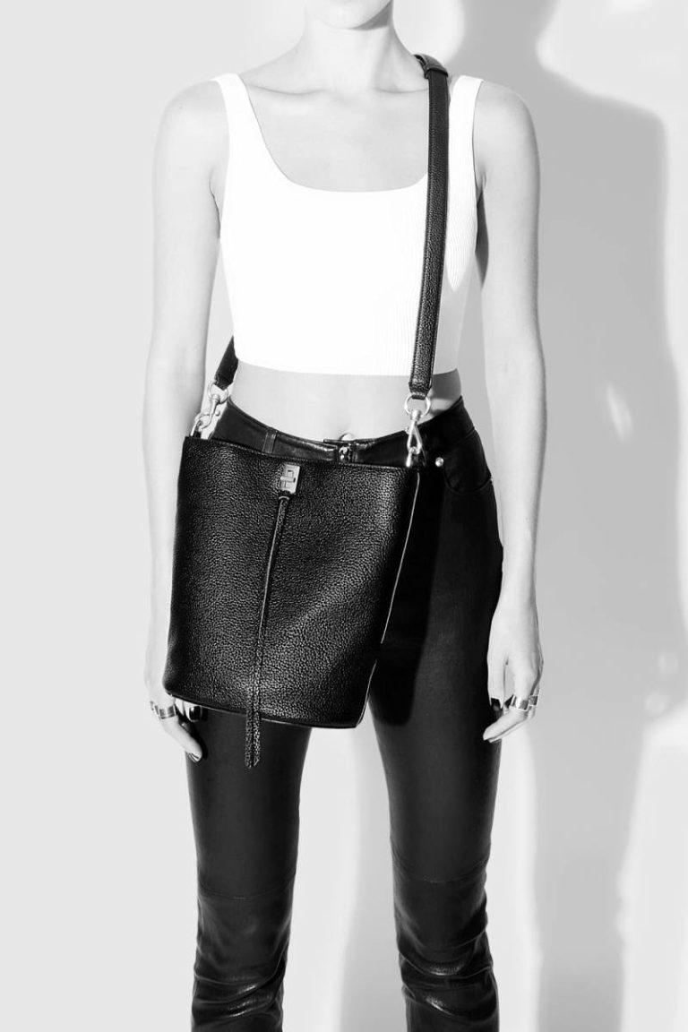 Darren Bucket With Fringe Honey Women Bucket Bag Rebecca Minkoff - Image 4