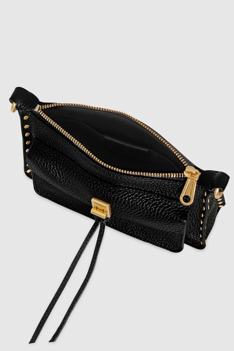 Darren Mini Top Zip Crossbody Rebecca Minkoff Crossbody Bag Women Black - Image 3