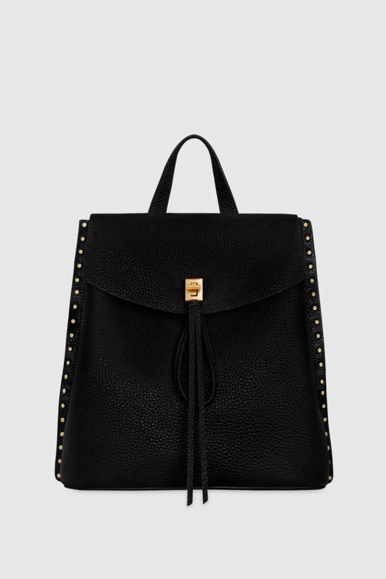 Darren Signature Backpack Rebecca Minkoff Women Backpack Black-Antique-Brass
