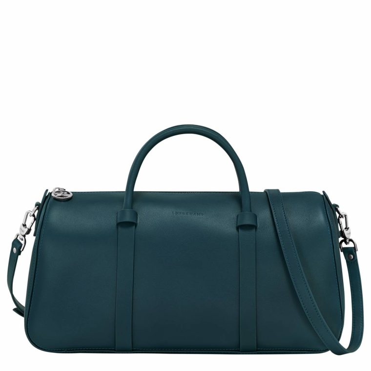 Daylong L Handbag Ink Blue - Leather Leather Bags Women Ink Blue Longchamp