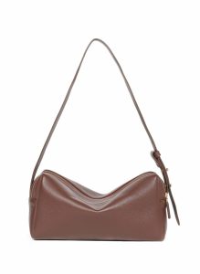 Default Title Trousse Pebbled Leather Dark Brown Elleme Trousse Women