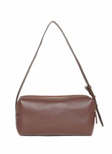 Default Title Trousse Pebbled Leather Dark Brown Elleme Trousse Women - Image 3