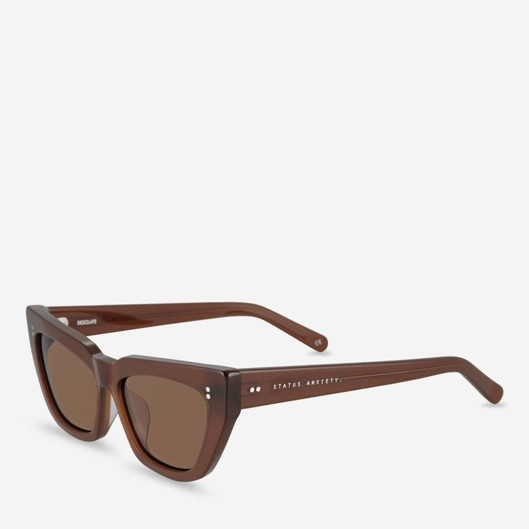 Desolate Sunglasses - Brown Status Anxiety Women Sunglasses Brown - Image 2