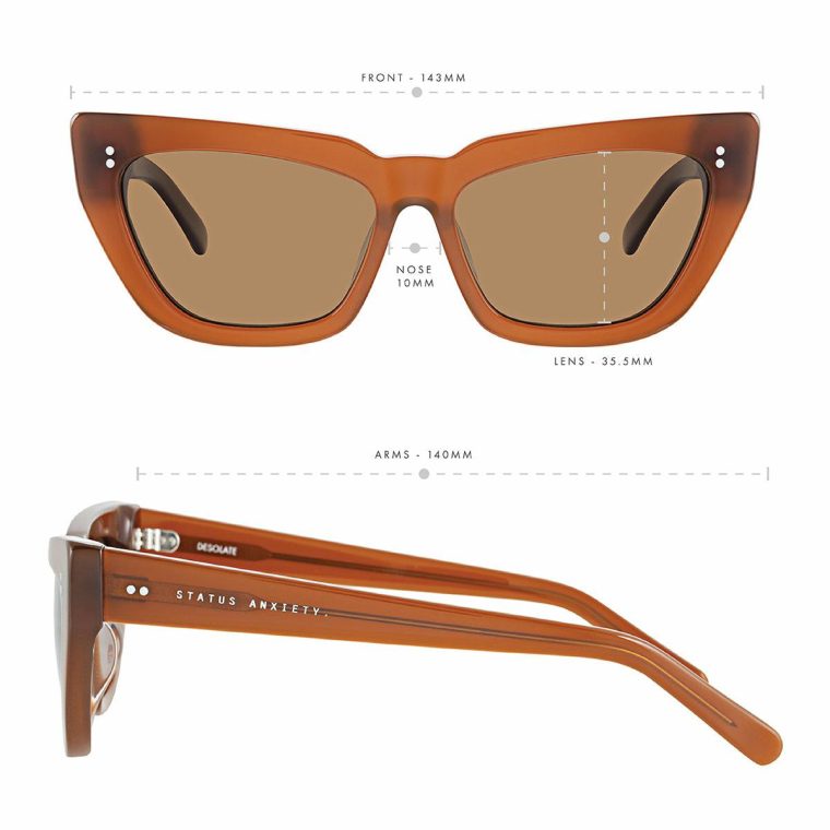 Desolate Sunglasses - Brown Status Anxiety Women Sunglasses Brown - Image 5