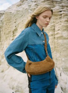Dimple Moon Suede Cognac Women Default Title Dimple Elleme - Image 2