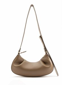 Dimple Rock Women Elleme Dimple Moon Leather Rock/ White Stitching
