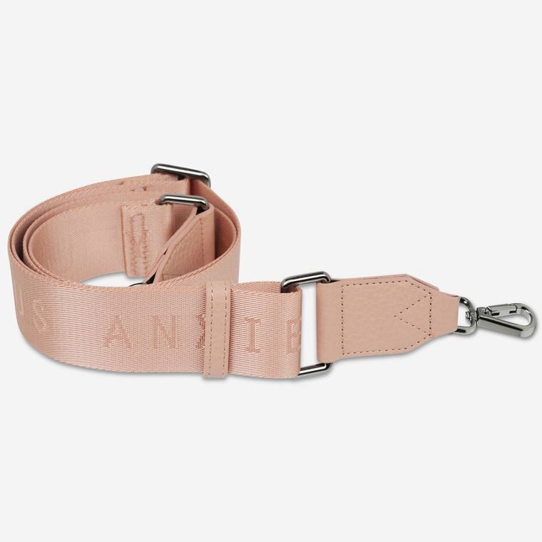 Dusty Pink Women Bag Straps Status Anxiety Web Strap Medium - Dusty Pink - Image 4