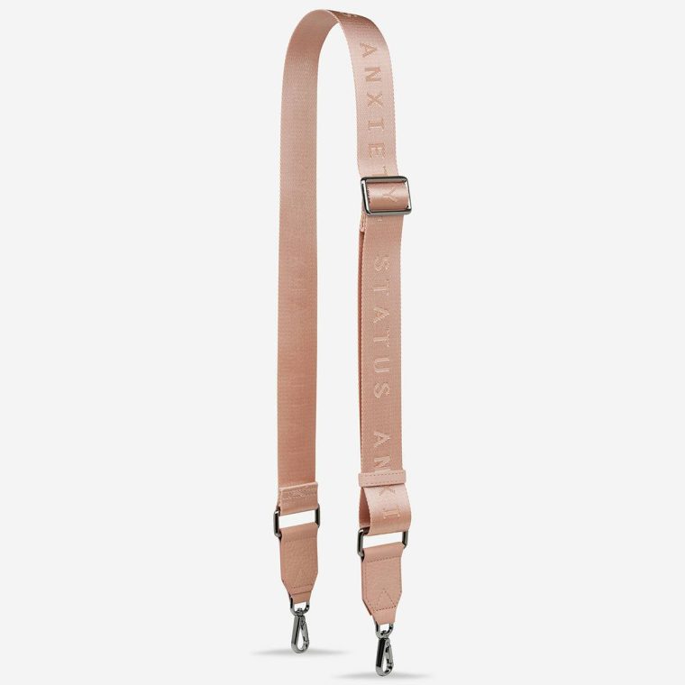 Dusty Pink Women Bag Straps Status Anxiety Web Strap Medium - Dusty Pink