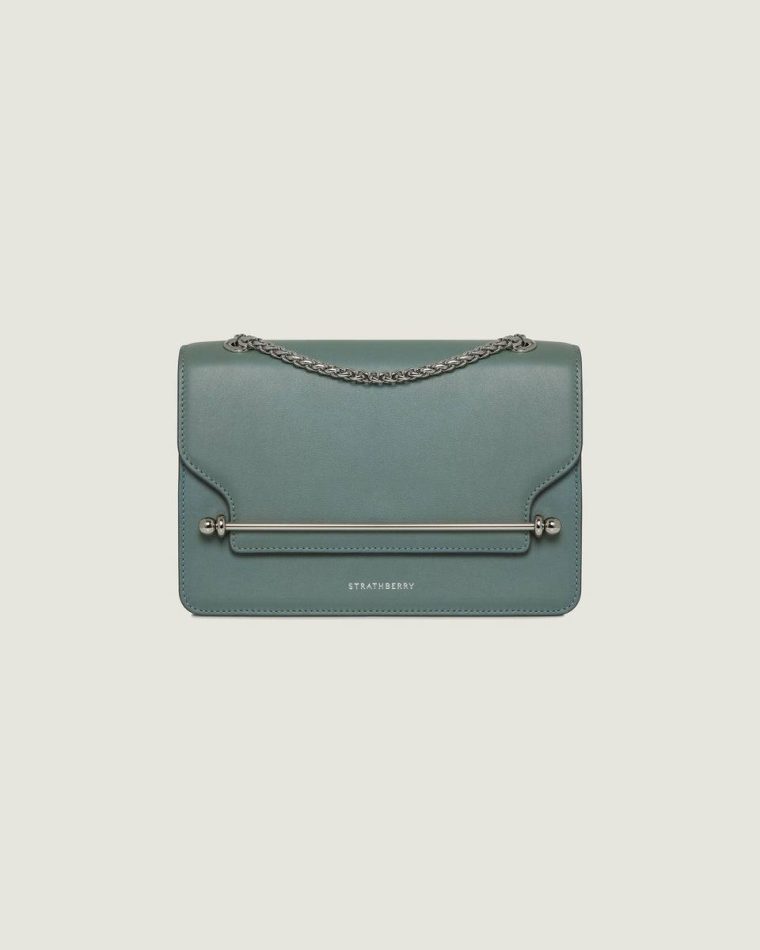 East/West Women Shoulder Bags Strathberry Stone Blue - Image 3