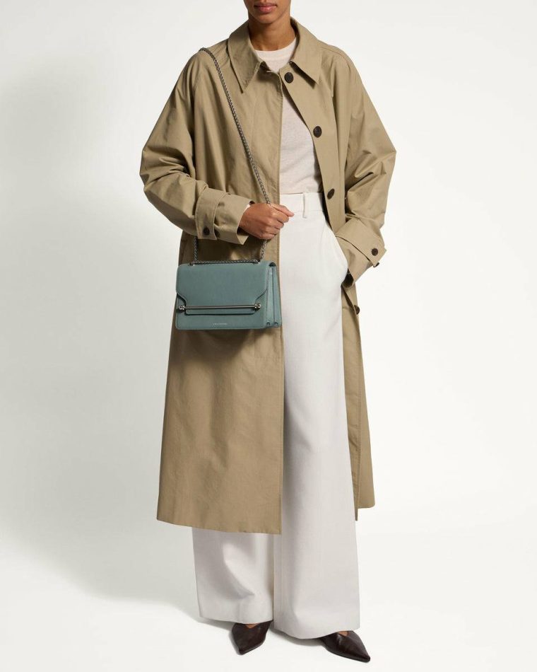 East/West Women Shoulder Bags Strathberry Stone Blue