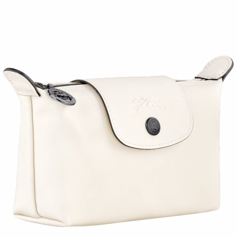 Ecru Le Pliage Xtra Pouch Ecru - Leather Longchamp Pouches & Cases Women - Image 2
