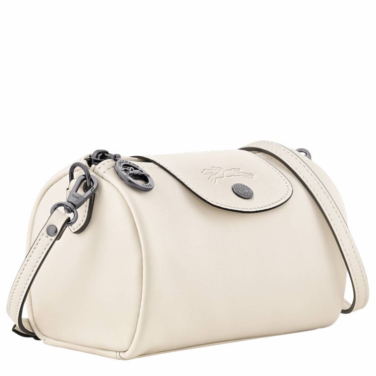 Ecru Women Longchamp Leather Bags Le Pliage Xtra Xs Crossbody Bag Ecru - Leather - Image 3