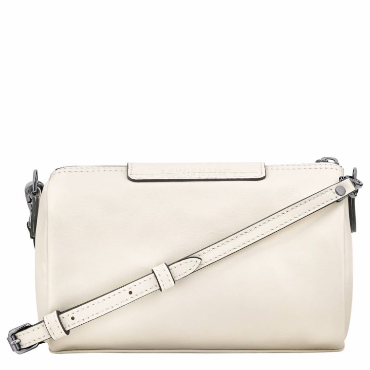 Ecru Women Longchamp Leather Bags Le Pliage Xtra Xs Crossbody Bag Ecru - Leather - Image 4