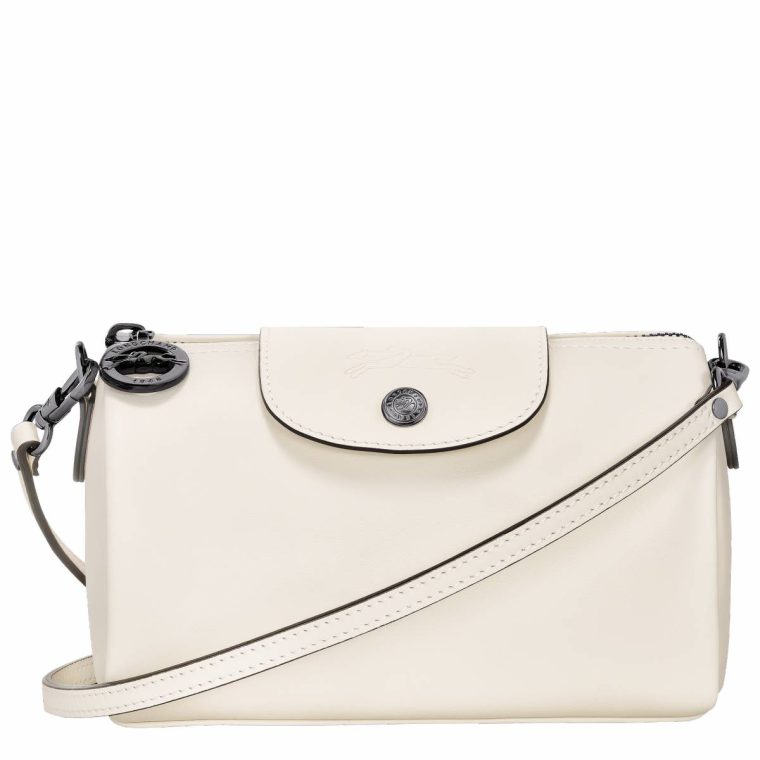 Ecru Women Longchamp Leather Bags Le Pliage Xtra Xs Crossbody Bag Ecru - Leather