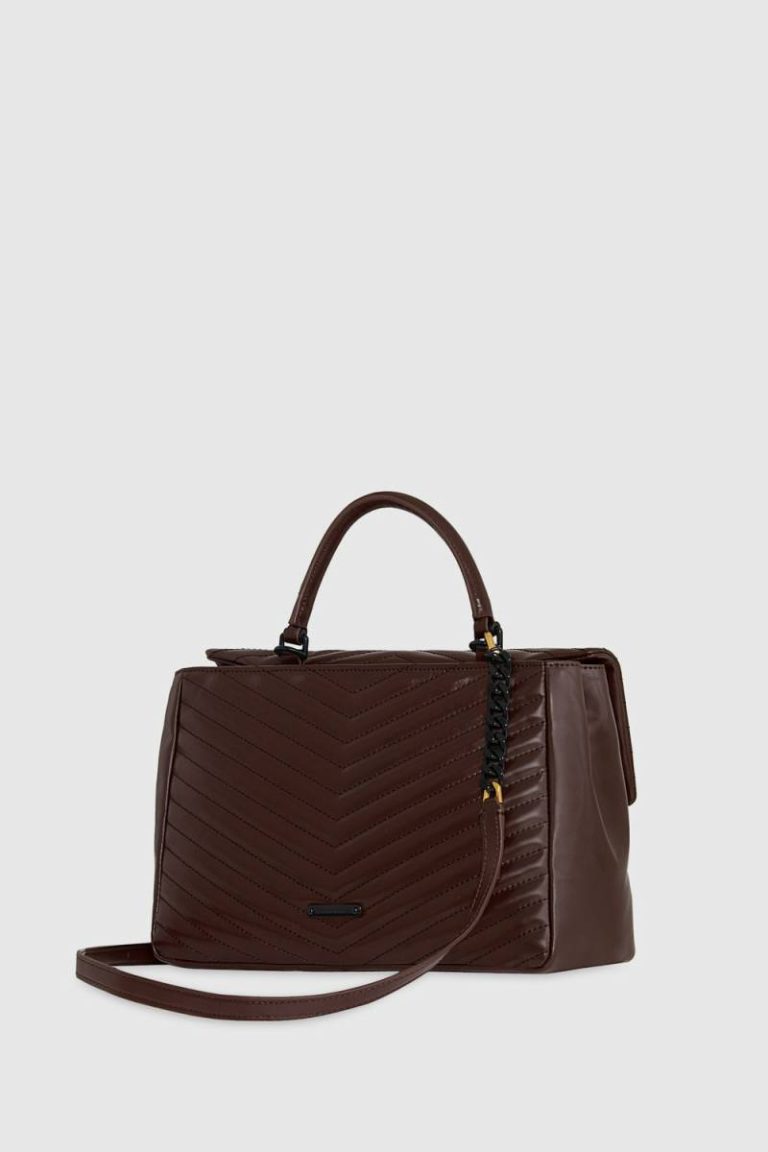 Edie Large Top Handle Shoulder Rebecca Minkoff Shoulder Bag Brandy Women - Image 2