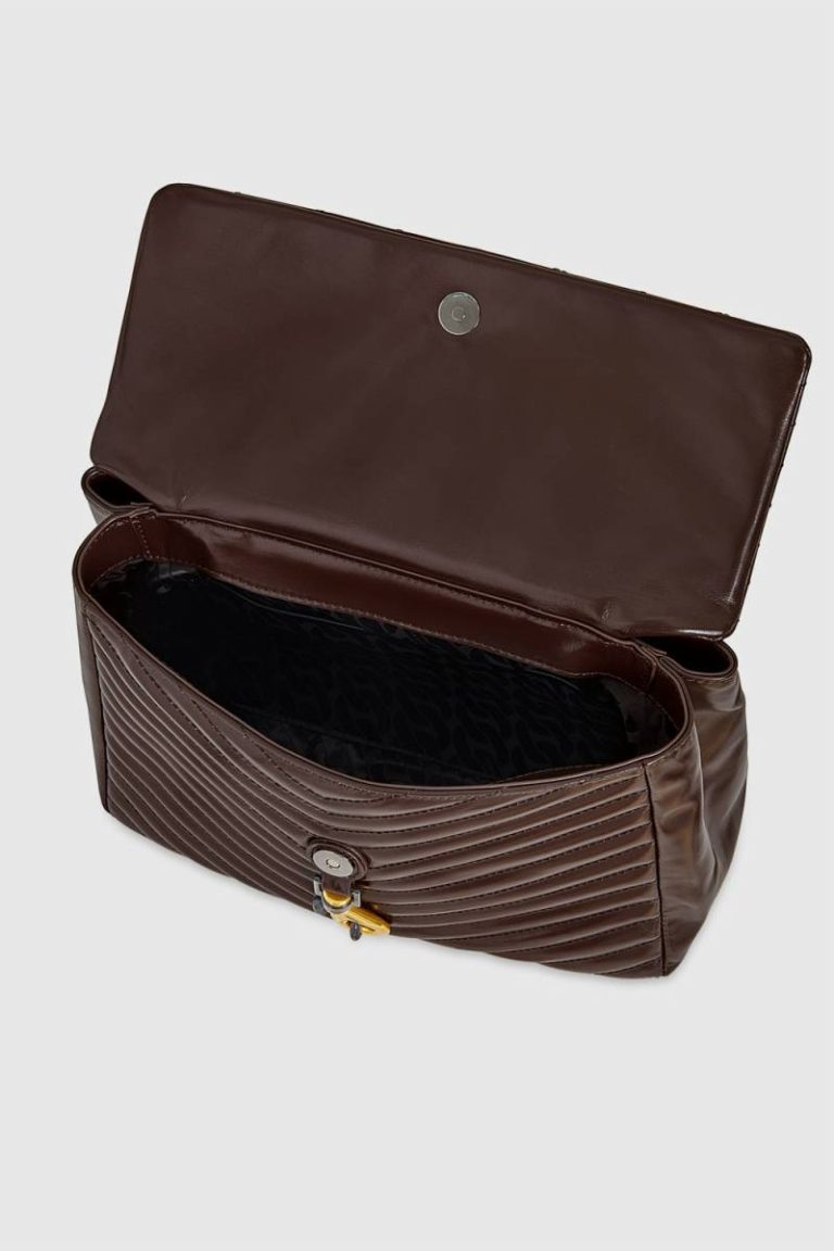 Edie Large Top Handle Shoulder Rebecca Minkoff Shoulder Bag Brandy Women - Image 3
