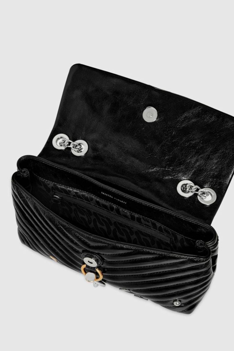 Edie Medium Crossbody With Celestial Studs Women Crossbody Bag Rebecca Minkoff Black-Multi - Image 3