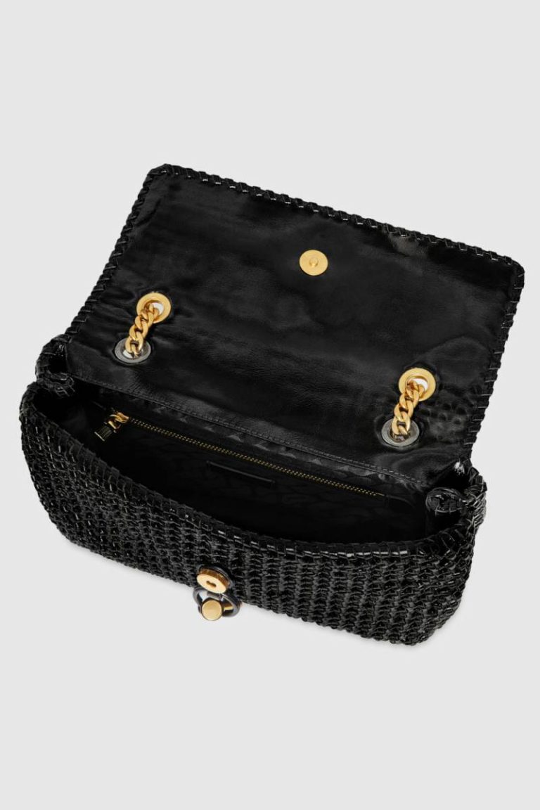 Edie Woven Medium Crossbody Black-Multi Crossbody Bag Rebecca Minkoff Women - Image 3