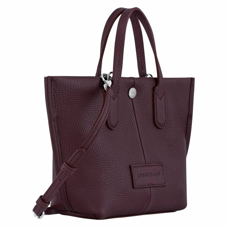 Eggplant Longchamp Women Essential Xs Handbag Eggplant - Leather Leather Bags - Image 3