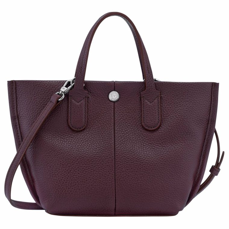 Eggplant Longchamp Women Essential Xs Handbag Eggplant - Leather Leather Bags - Image 4