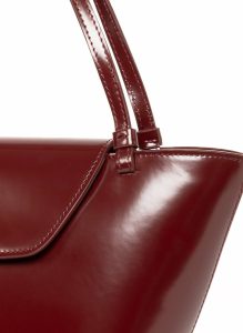 Elleme Courrier Tote Patent Leather Wine Women Default Title Courrier - Image 4